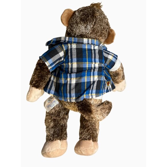 Build-A-Bear Monkey With Shirt & Plaid Jacket - Picture 6 of 10